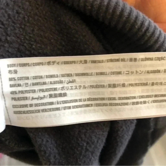 Hollister Womens M Long Sleeve Crew Neck Sweatshirt‎ Ebony Oversized Fit - Picture 4 of 6